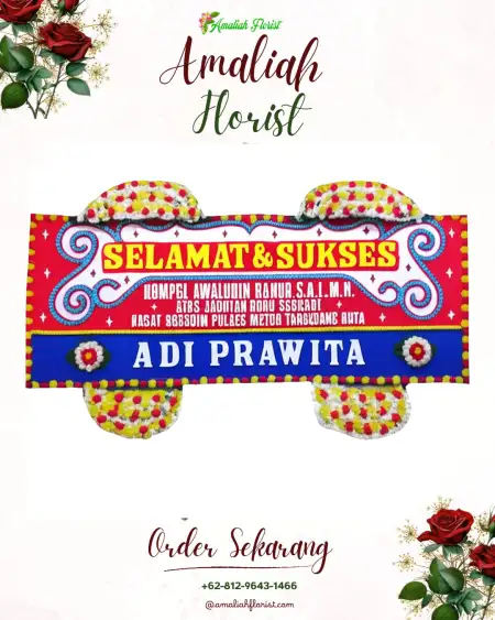 Papan Bunga Ucapan Selamat Salak